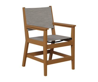 Berlin Gardens Mayhew Sling Dining Arm Chair in Cedar