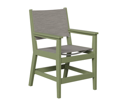 Berlin Gardens Mayhew Sling Dining Arm Chair in Sage