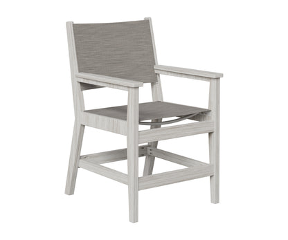 Berlin Gardens Mayhew Sling Dining Arm Chair in Seashell