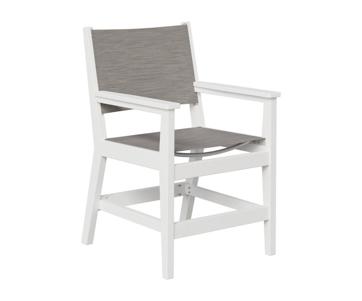 Berlin Gardens Mayhew Sling Dining Arm Chair in White