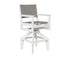 Berlin Gardens Mayhew Sling Swivel Bar Chair in White