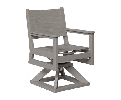 Berlin Gardens Mayhew Sling Swivel Rocker Dining in Light Gray