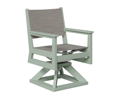 Berlin Gardens Mayhew Sling Swivel Rocker Dining in Sea Foam