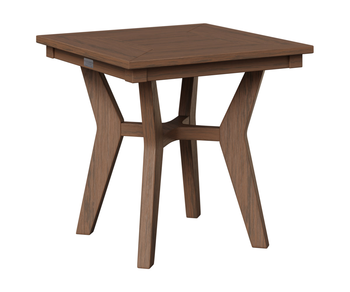 Berlin Gardens Mayhew Square End Table in Brazilian Walnut