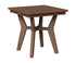 Berlin Gardens Mayhew Square End Table in Brazilian Walnut