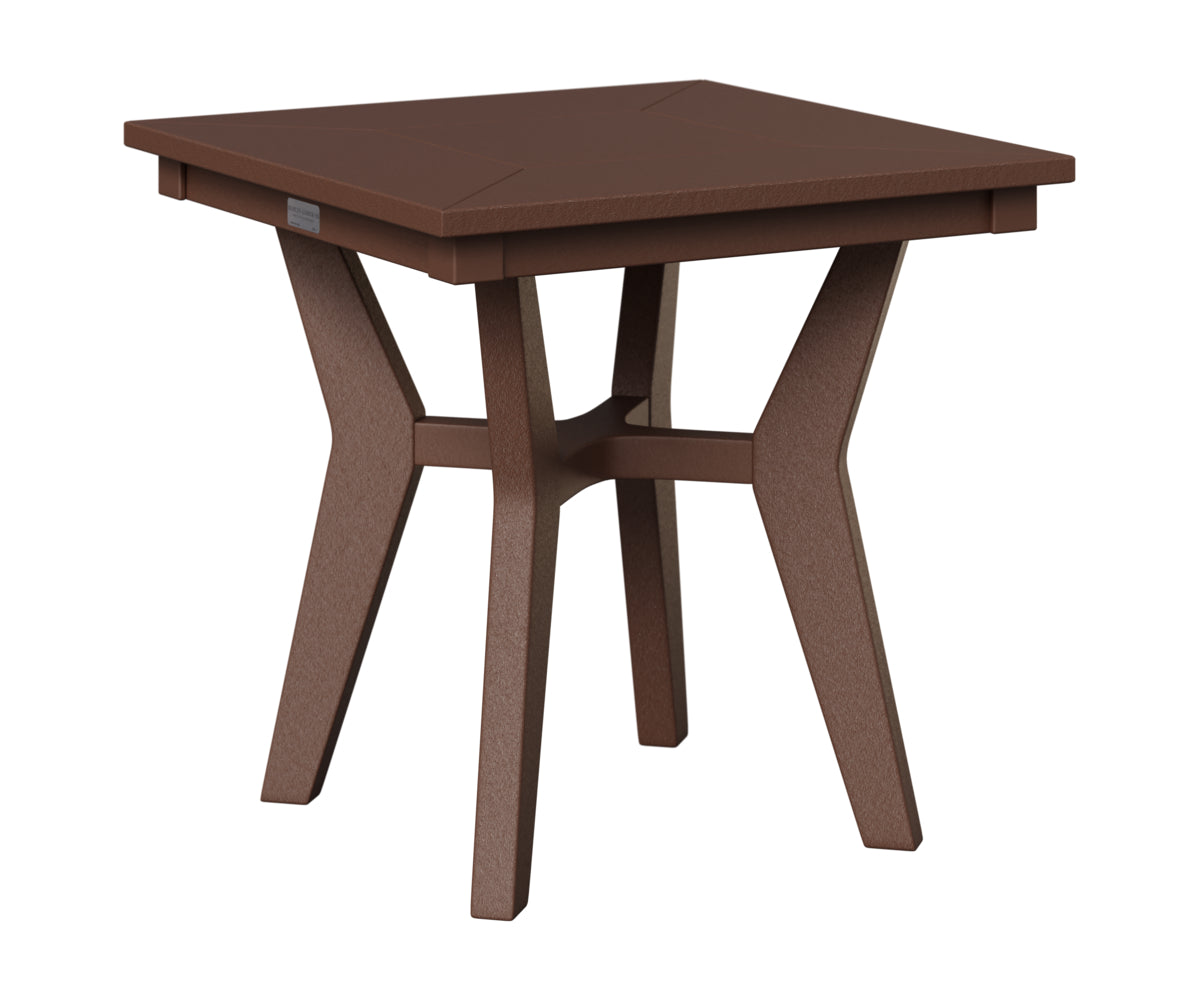 Berlin Gardens Mayhew Square End Table in Chocolate Brown
