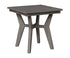 Berlin Gardens Mayhew Square End Table in Coastal Gray