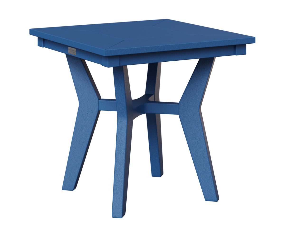 Berlin Gardens Mayhew Square End Table in Pacific Blue