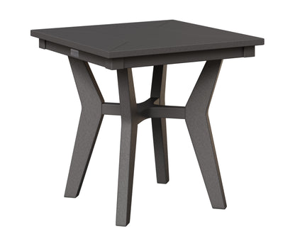 Berlin Gardens Mayhew Square End Table in Smoke Gray