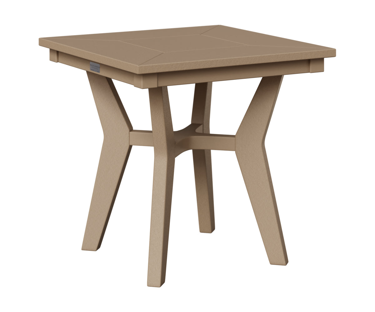 Berlin Gardens Mayhew Square End Table in Weatherwood