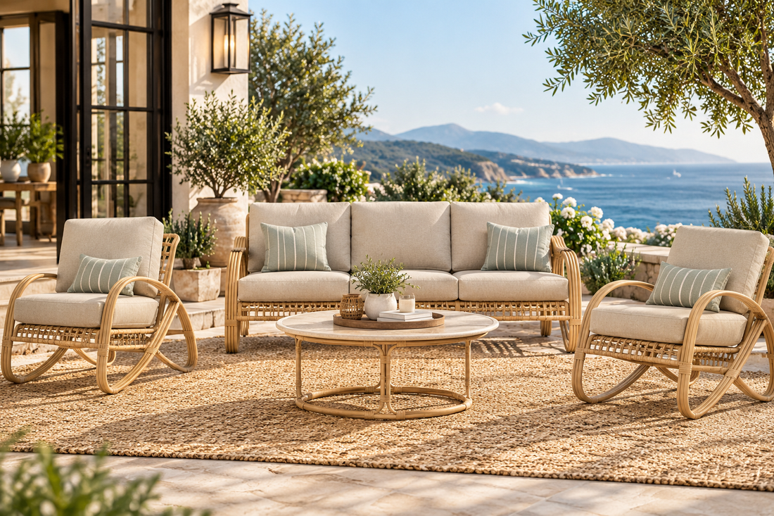 Lloyd Flanders Riviera 4-Piece Living Room Set