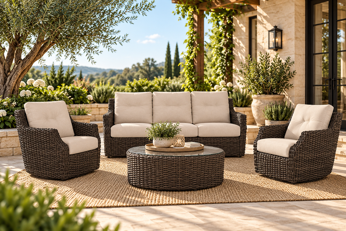 Lloyd Flanders Largo 4-Piece Living Room Set