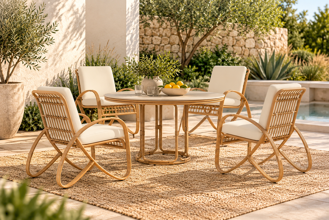 Lloyd Flanders Riviera 5-Piece Dining Set