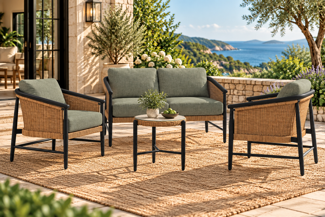 Lloyd Flanders Galloway 4-Piece Conversation Set