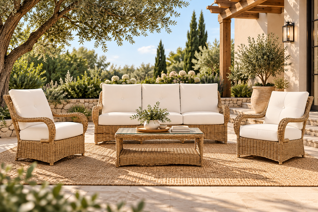 Lloyd Flanders Magnolia 4-Piece Living Room Set