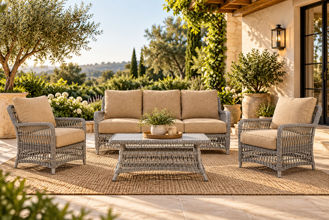 Lloyd Flanders Mackinac 4-Piece Living Room Set