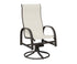 Berlin Gardens Murphy High-Back Sling Swivel Rocker Dining Chair in Granite Speckle