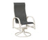Berlin Gardens Murphy High-Back Sling Swivel Rocker Dining Chair in White