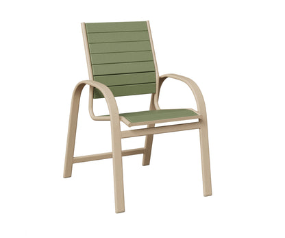 Berlin Gardens Murphy Poly Dining Chair in Luna Multi, Sage slats