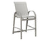 Berlin Gardens Murphy Sling Bar Chair in Platinum Silver