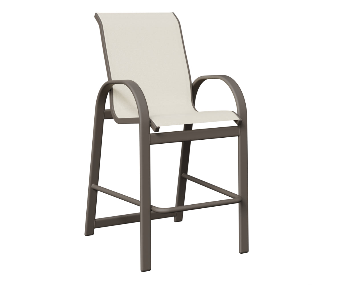 Berlin Gardens Murphy Sling Bar Chair in Graphite