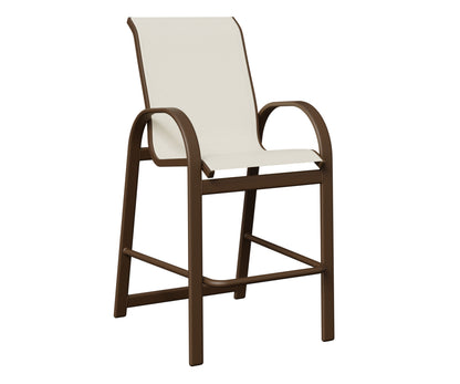 Berlin Gardens Murphy Sling Bar Chair in Mesquite Wood Vein