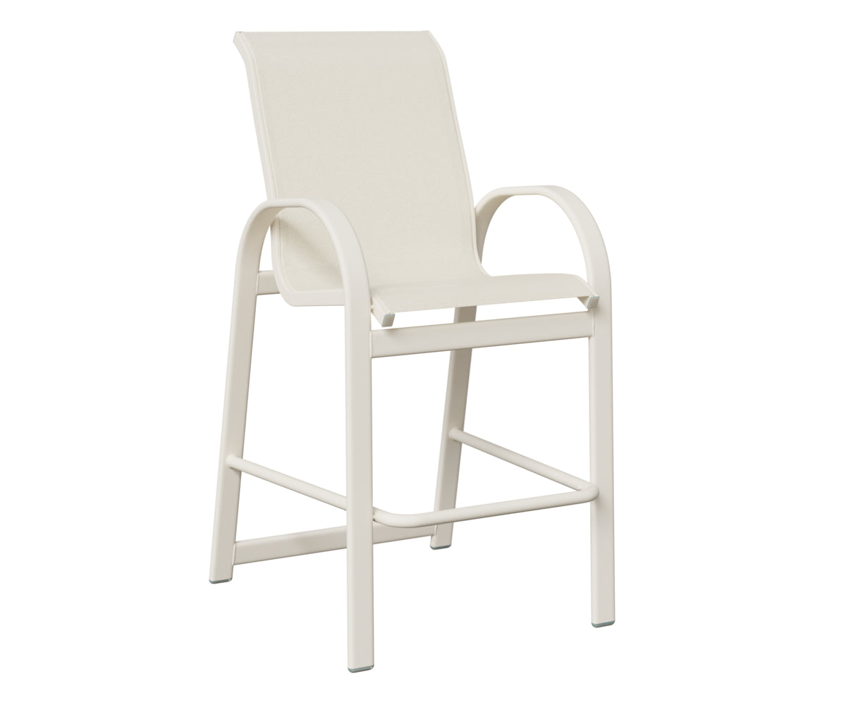 Berlin Gardens Murphy Sling Bar Chair in White
