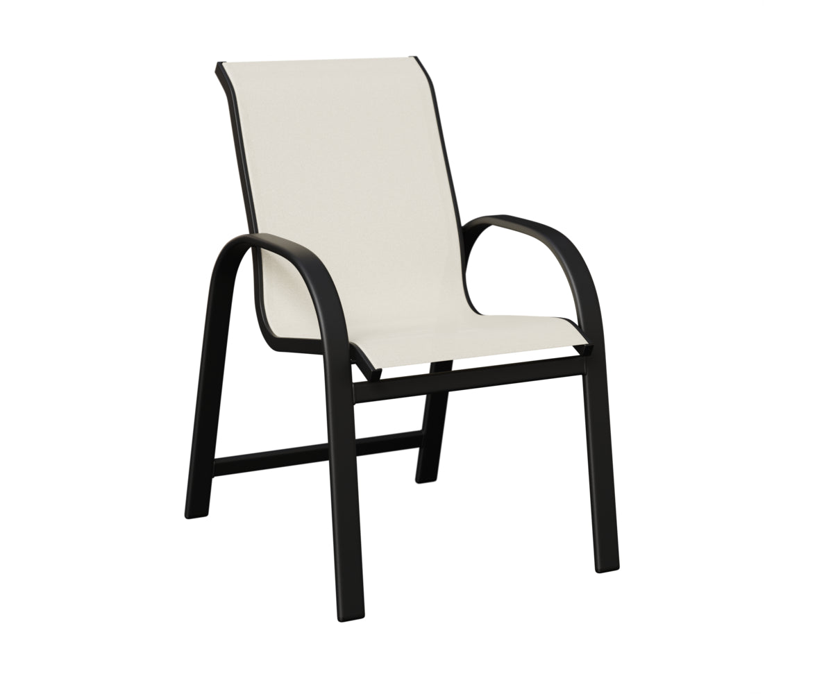 Berlin Gardens Murphy Sling Dining Chair in Black