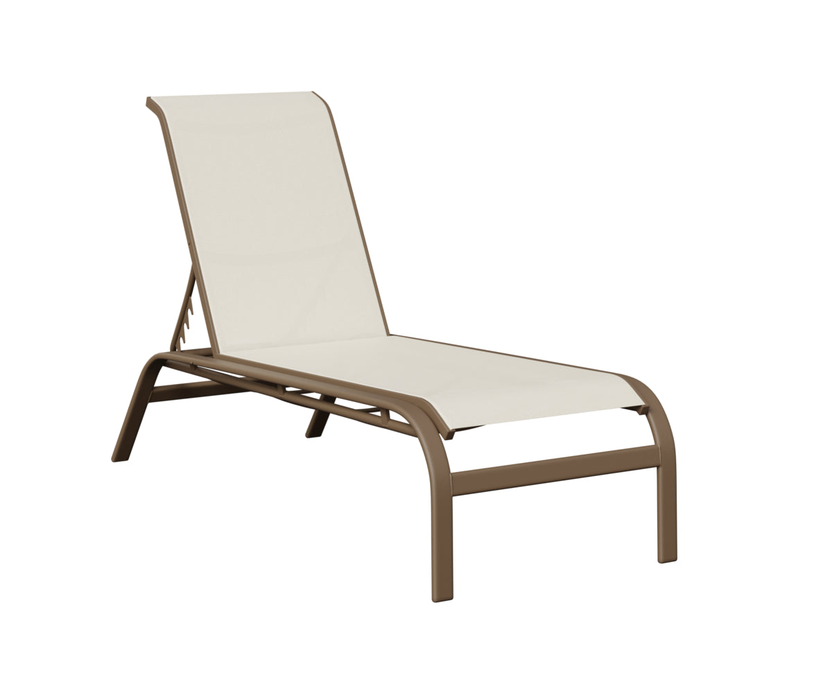Berlin Gardens Murphy Sling Chaise Lounge in Clay