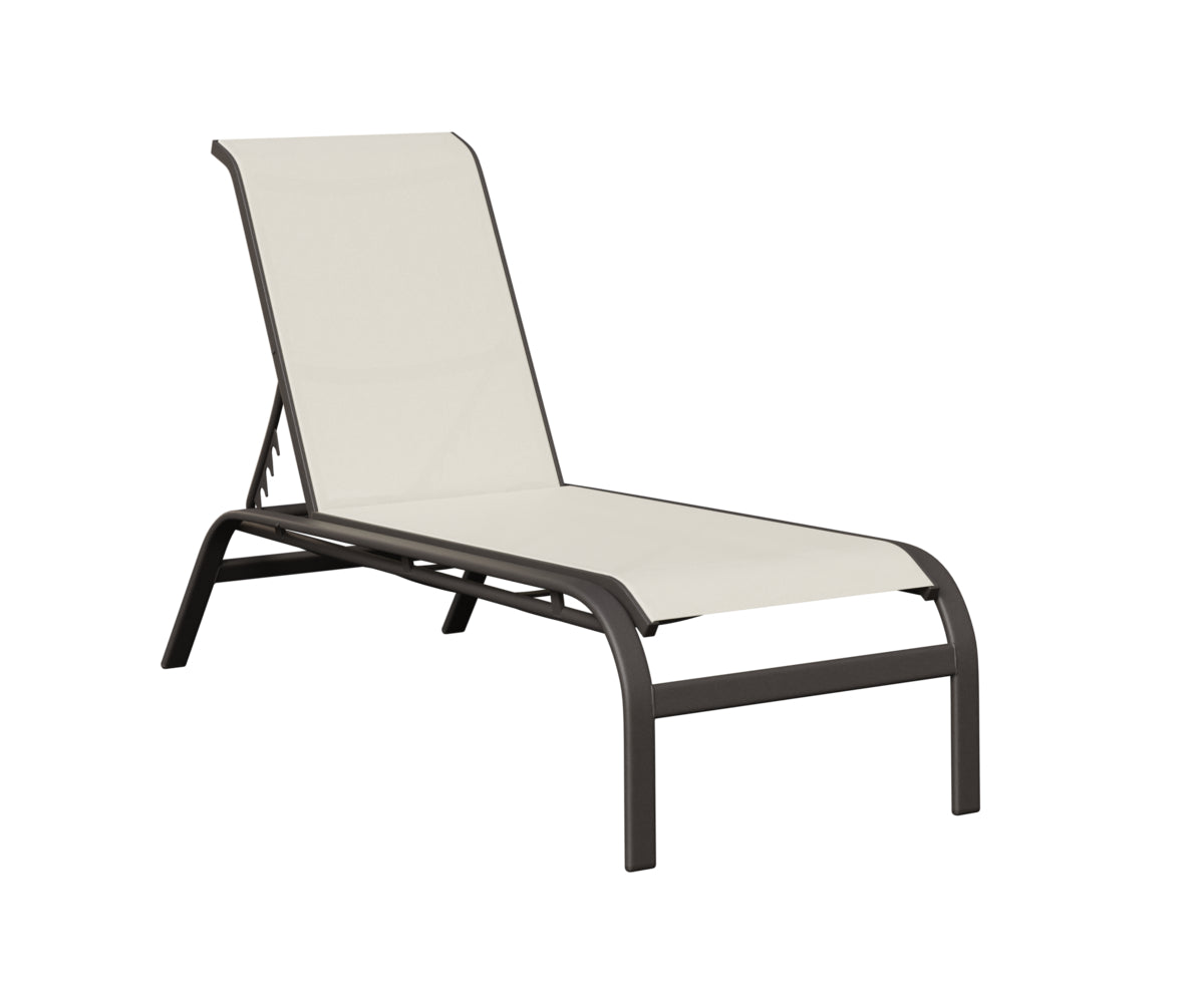 Berlin Gardens Murphy Sling Chaise Lounge in Granite Speckle