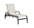 Berlin Gardens Murphy Sling Chaise Lounge with Arms in Granite Speckle