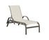 Berlin Gardens Murphy Sling Chaise Lounge with Arms in Graphite