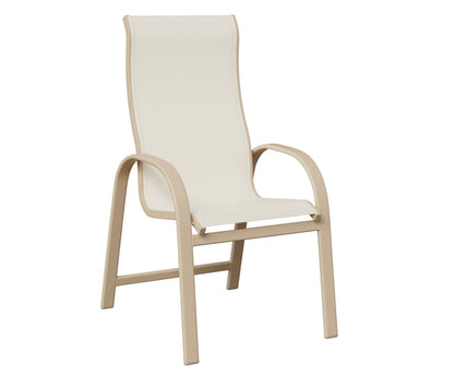 Berlin Gardens Murphy High-Back Sling Dining Chair in Luna Multi