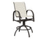 Berlin Gardens Murphy Sling Swivel Bar Chair in Granite Speckle