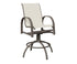 Berlin Gardens Murphy Sling Swivel Bar Chair in Graphite