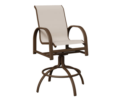 Berlin Gardens Murphy Sling Swivel Bar Chair, lifestyle photo 1