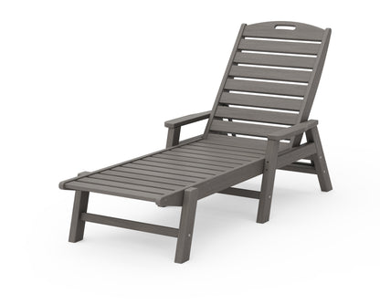 POLYWOOD Nautical Chaise with Arms