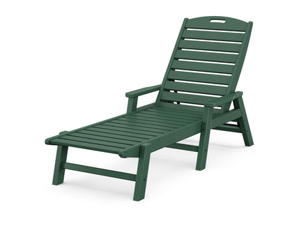 POLYWOOD Nautical Chaise with Arms