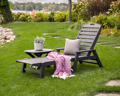 POLYWOOD Nautical Chaise with Arms