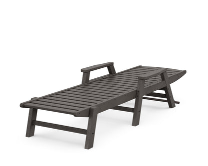 POLYWOOD Nautical Chaise with Arms