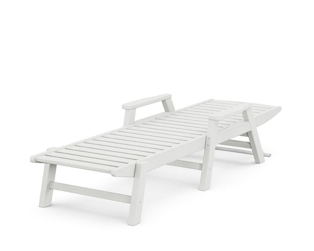 POLYWOOD Nautical Chaise with Arms