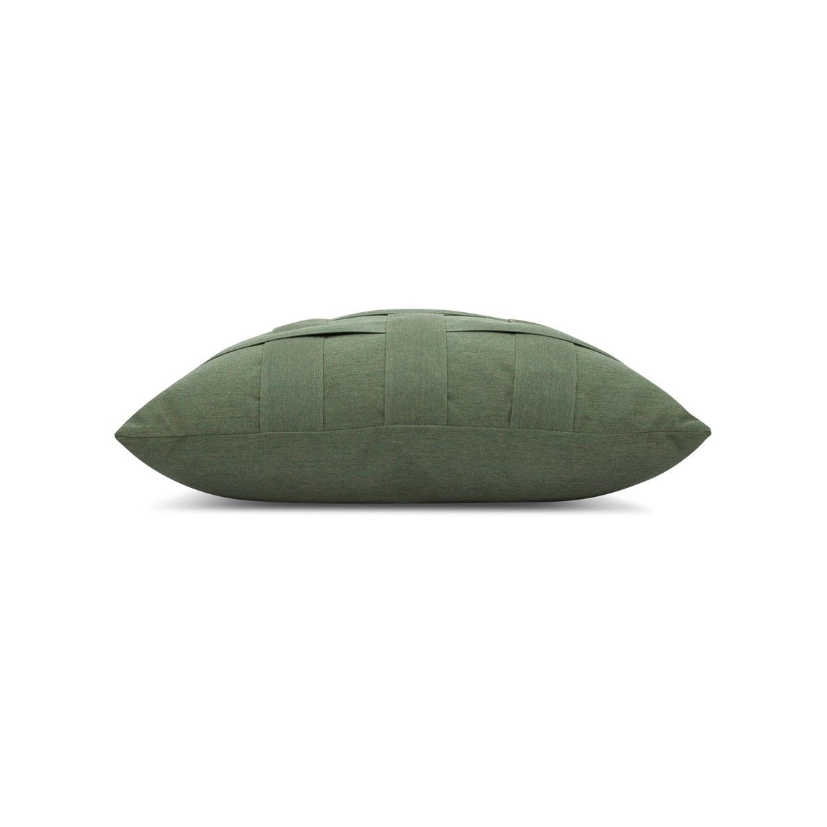 Elaine Smith Basketweave Fern outdoor pillow, green - view 9