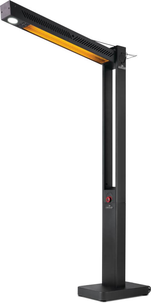 Napoleon Phantom Freestand Outdoor Electric Infrared Heater (NEOFV80IH) – 1500W Matte Black Patio Heater