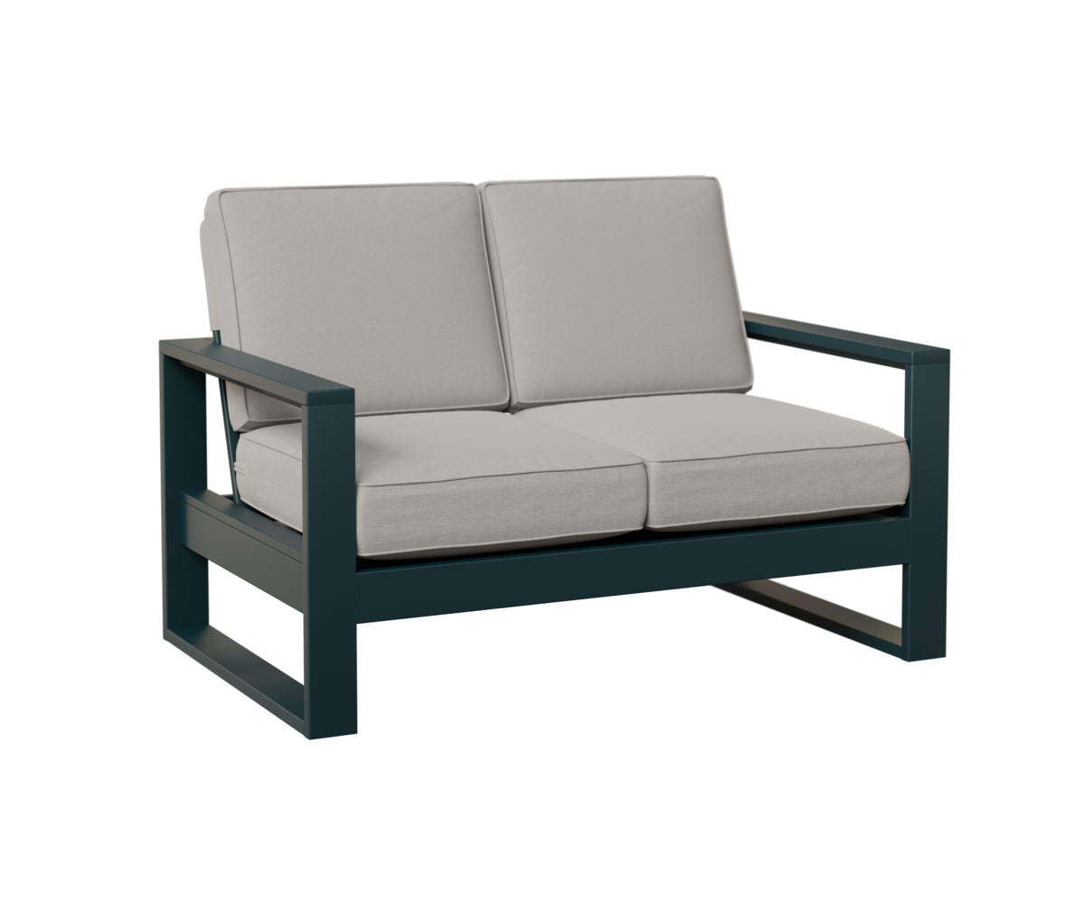 Berlin Gardens Nordic High Back Loveseat in Berry