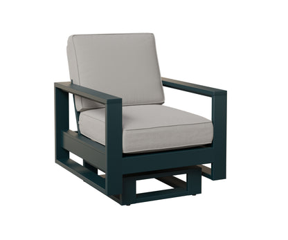 Berlin Gardens Nordic High Back Club Rocker in Berry