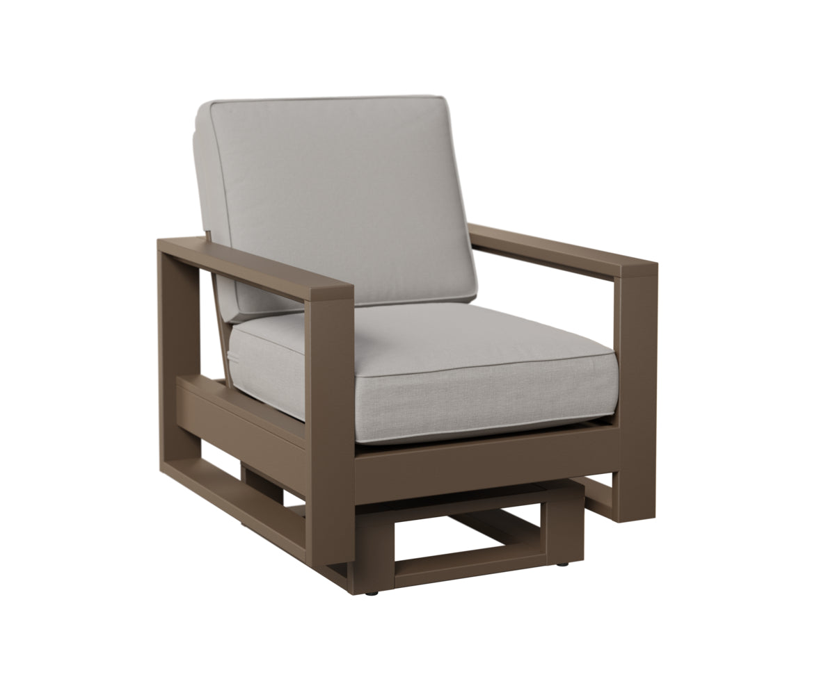 Berlin Gardens Nordic High Back Club Rocker in Clay