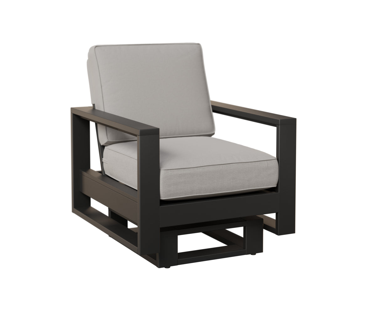 Berlin Gardens Nordic High Back Club Rocker in Black