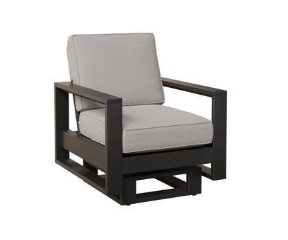 Berlin Gardens Nordic High Back Club Rocker in Black