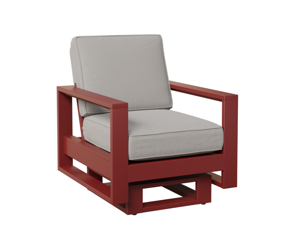 Berlin Gardens Nordic High Back Club Rocker in Red