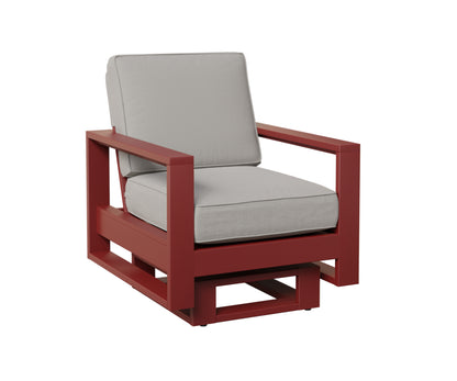 Berlin Gardens Nordic High Back Club Rocker in Red